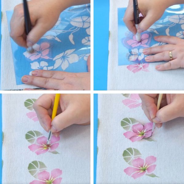 artesão em pintura em tecido mei