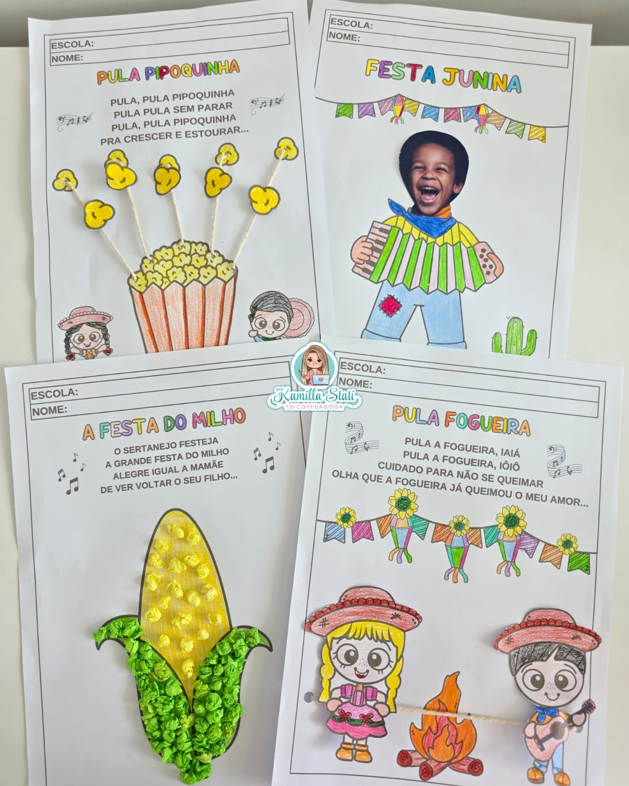 atividades festa junina educação infantil para imprimir