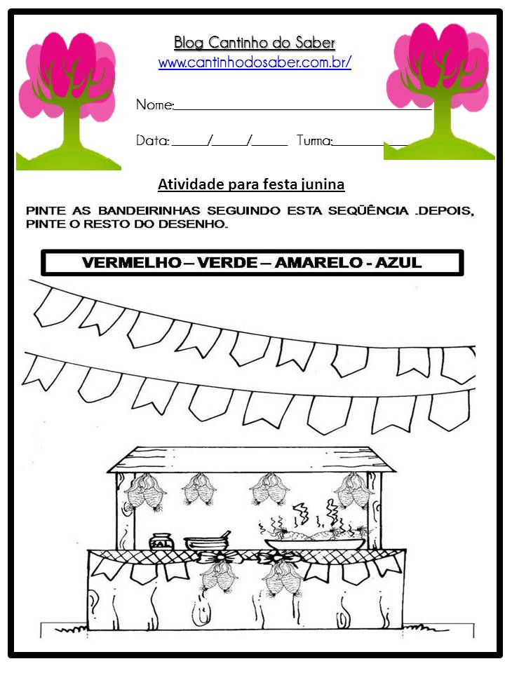 artesanato festa junina educação infantil