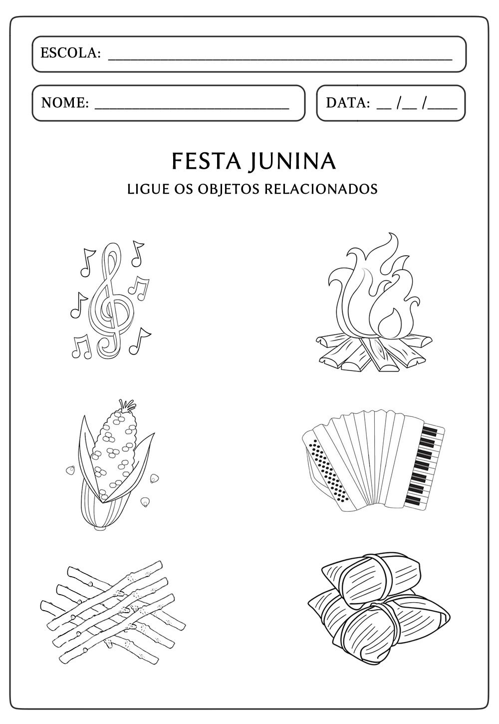 atividades festa junina educação infantil para imprimir