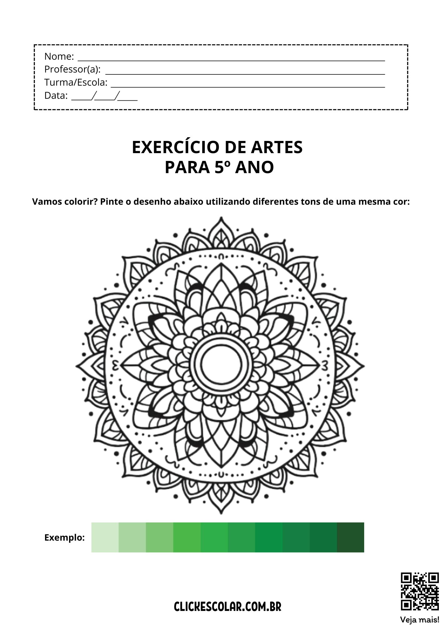atividades para colorir