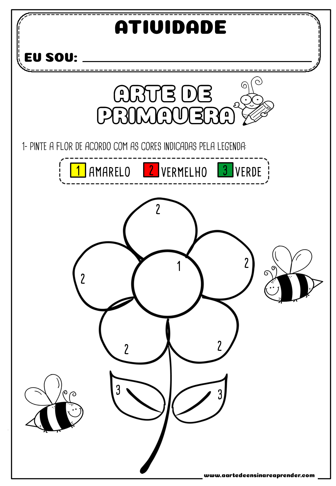 atividades de primavera para imprimir