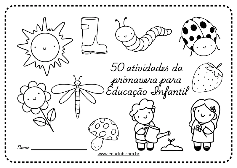 atividades de primavera para fazer com crianças