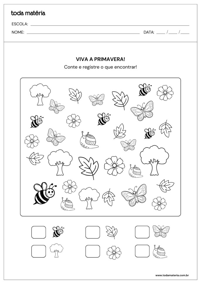 atividades de primavera montessorianas