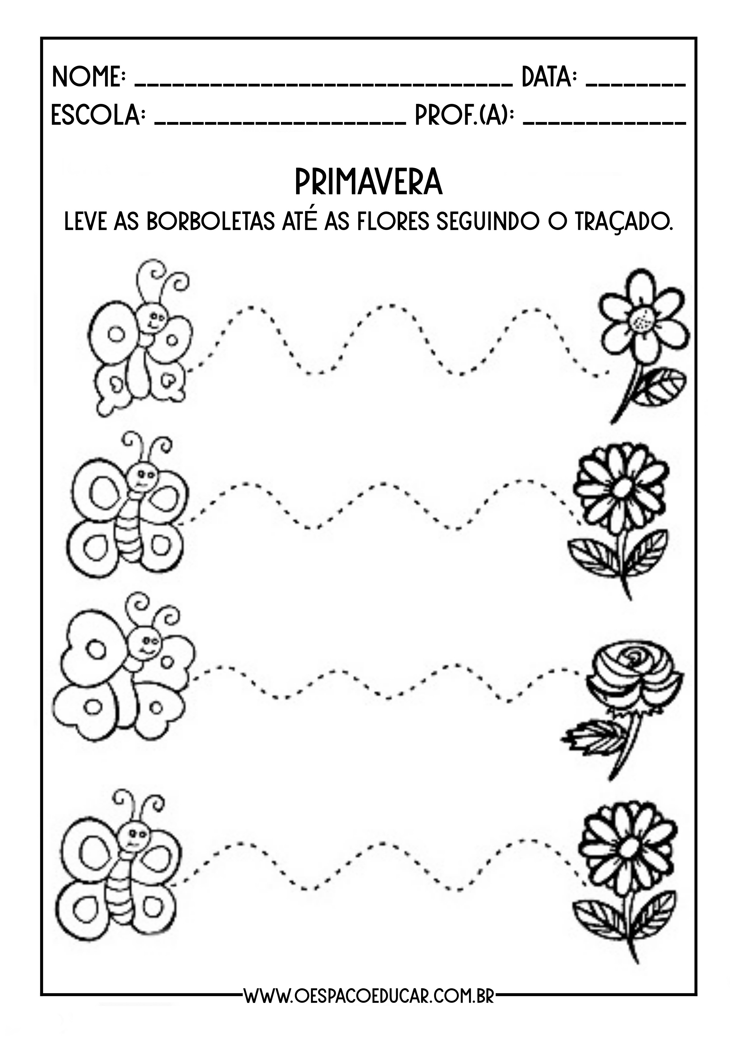 atividades de primavera para imprimir