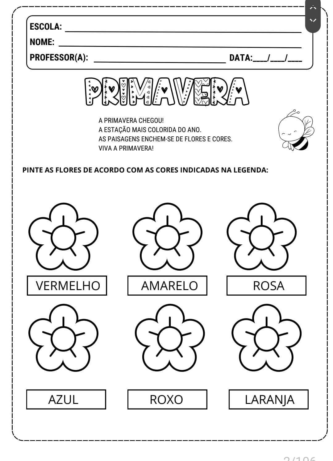 atividades de primavera para fazer com crianças