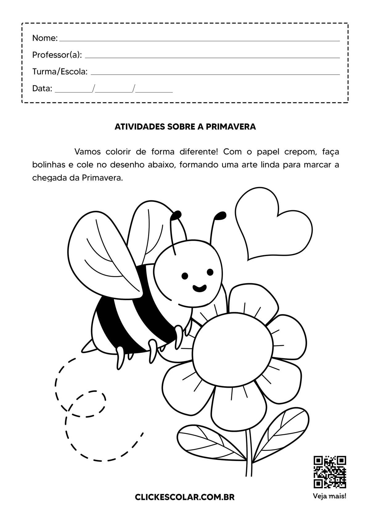 atividades de primavera para alfabetização