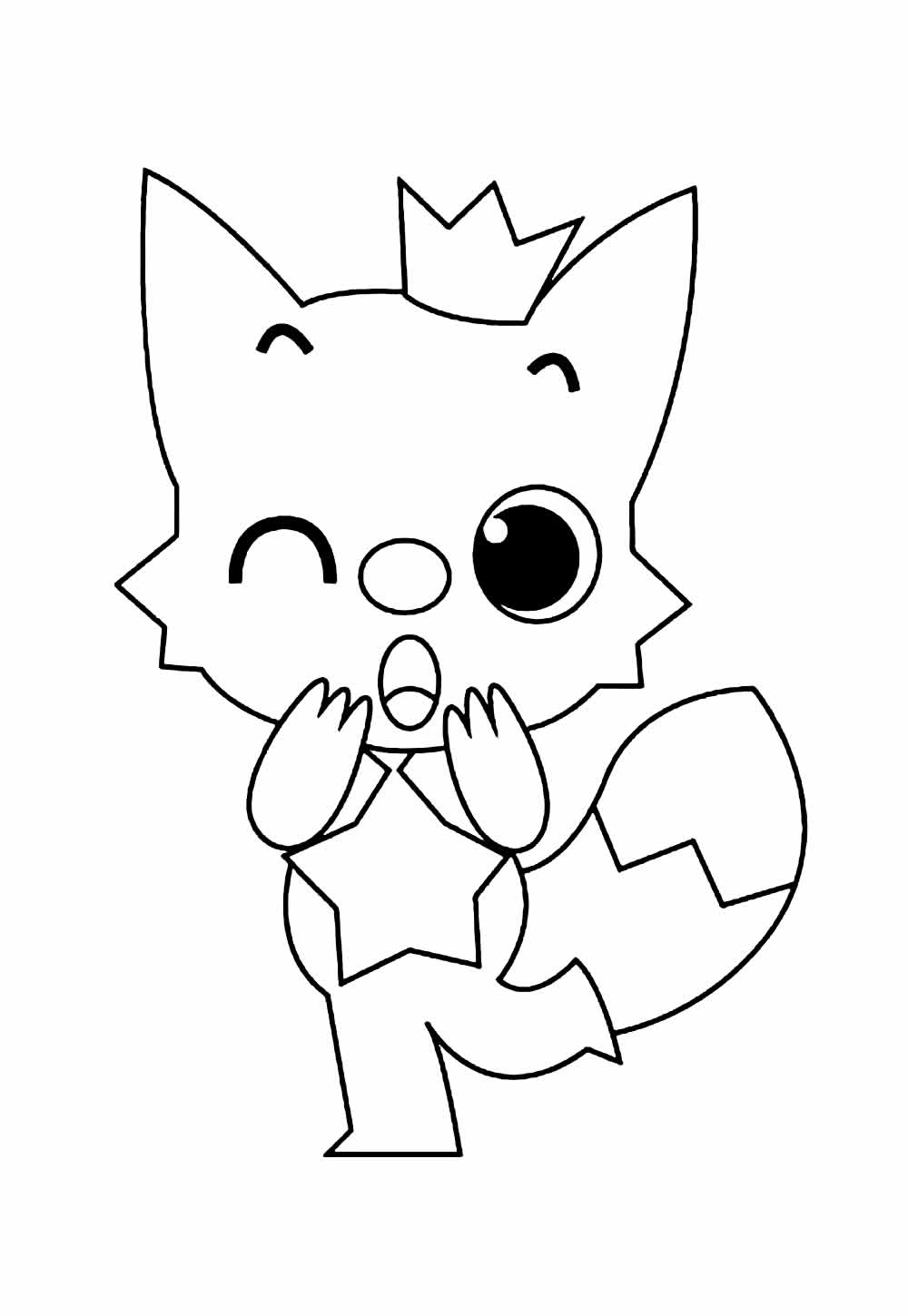 desenho tubarao bebe para colorir