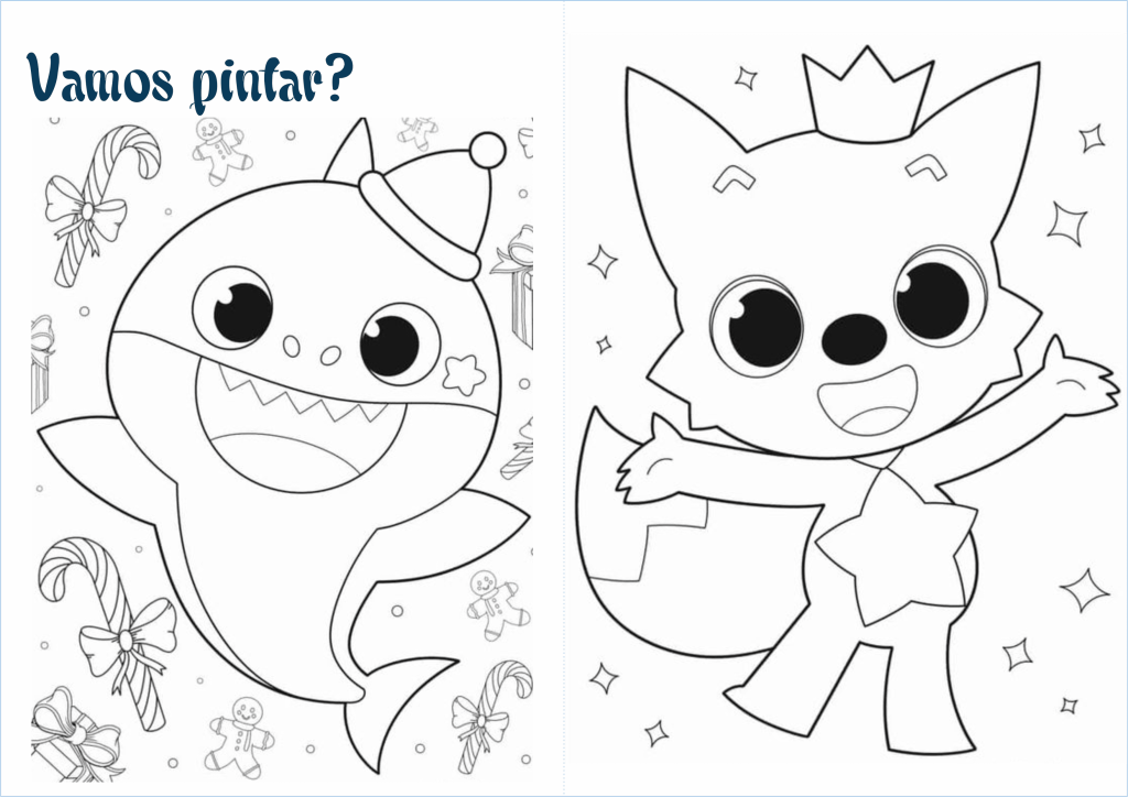 desenho baby shark para criancas