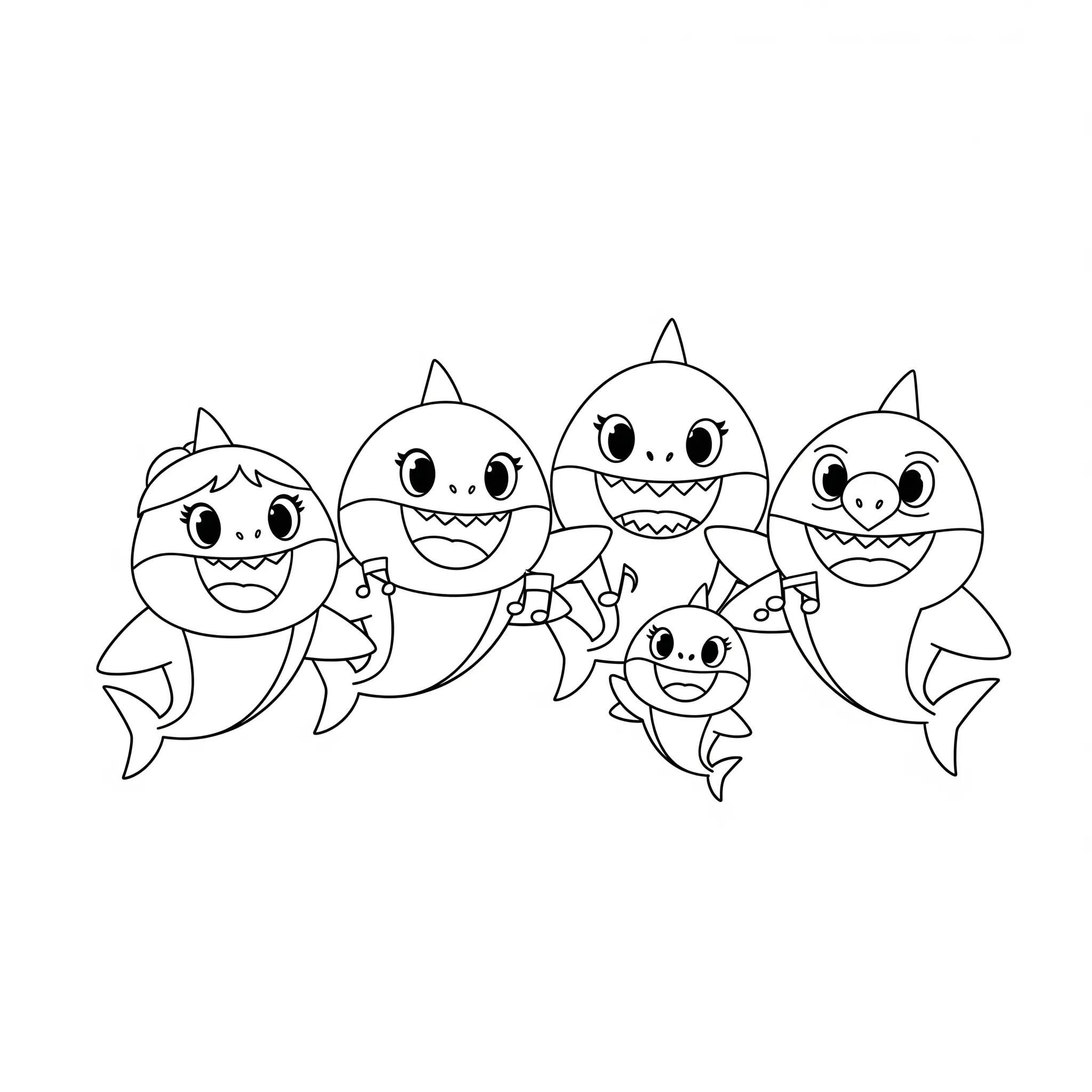 desenho baby shark para festa infantil