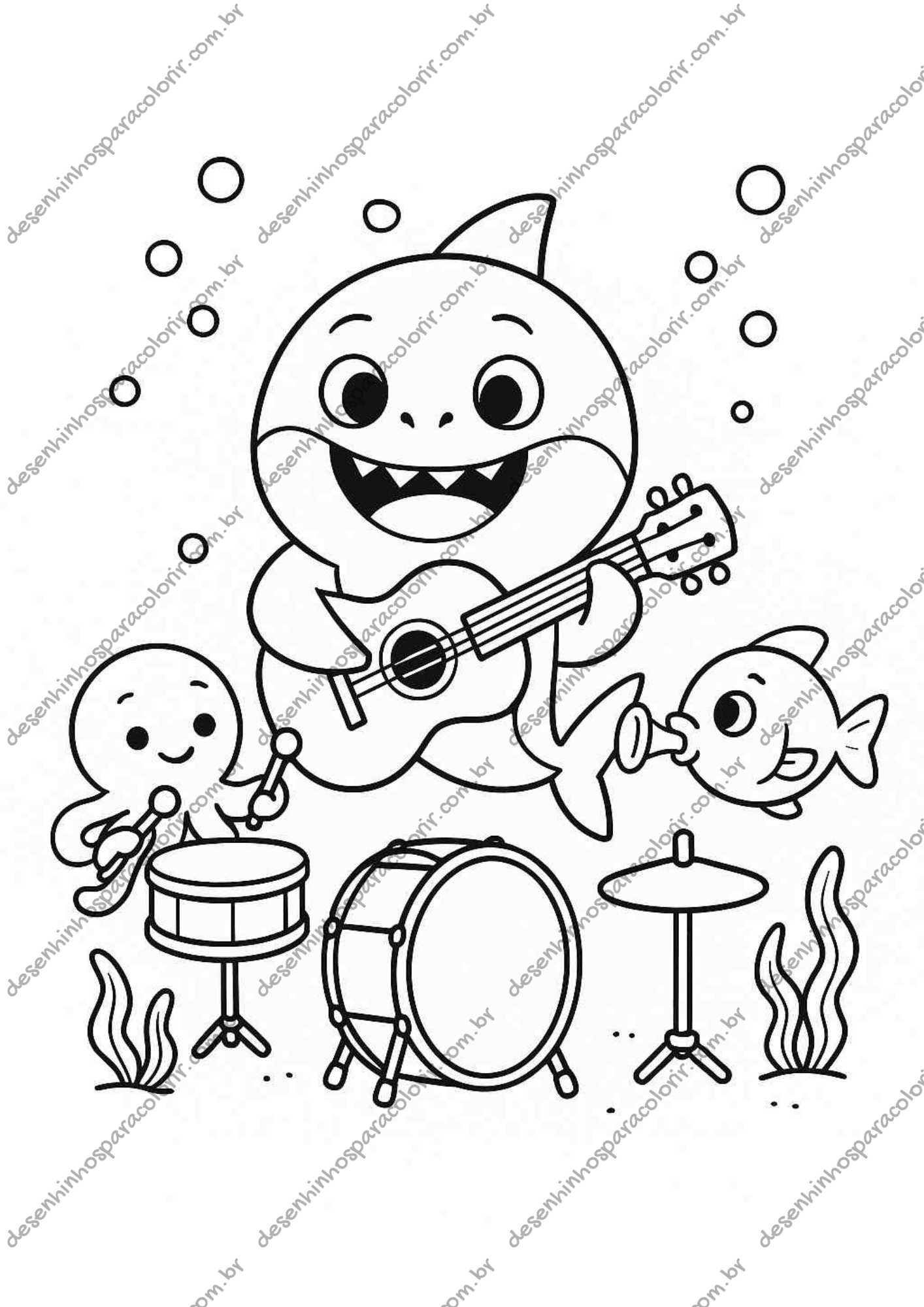 desenho baby shark png