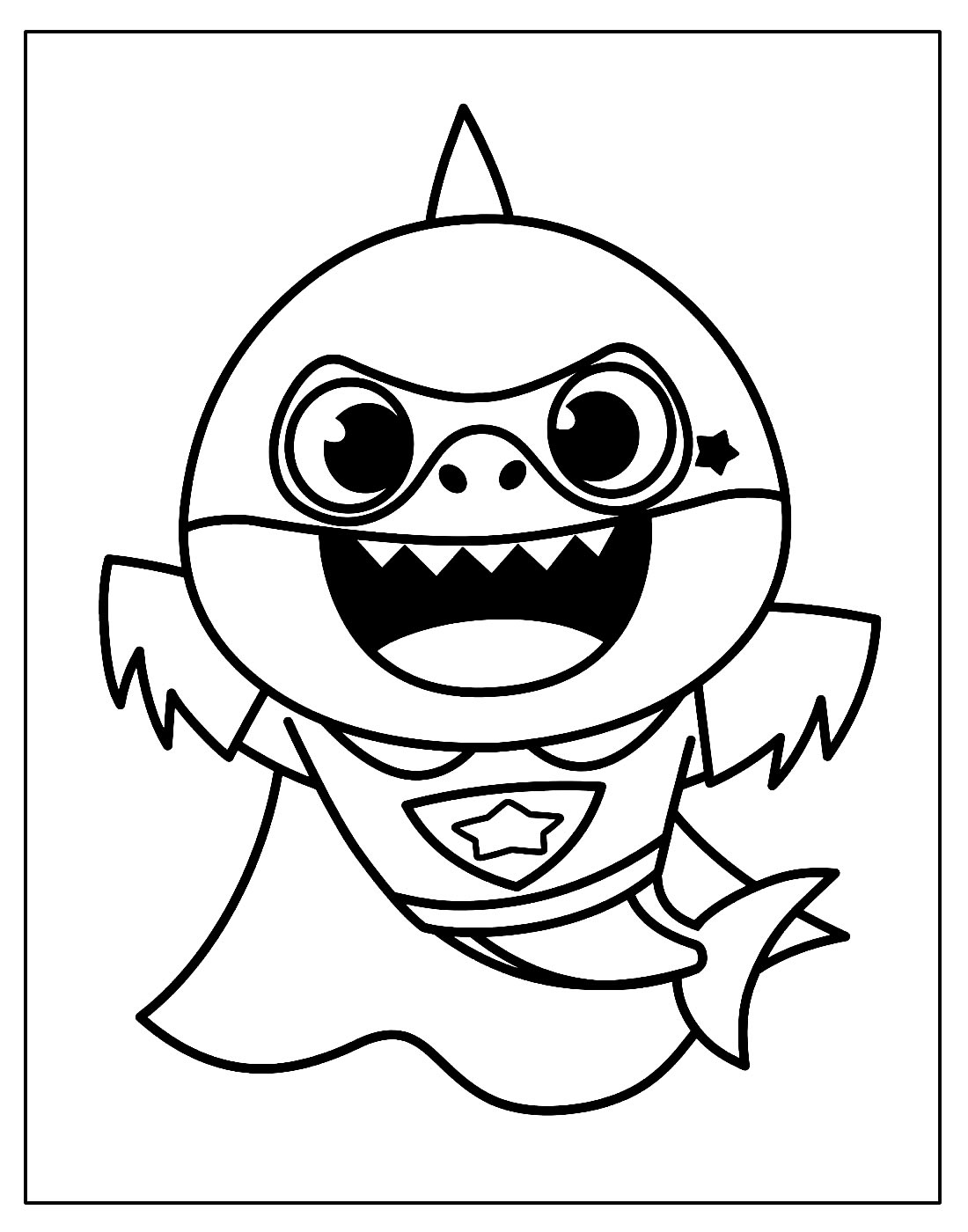 desenho baby shark para criancas