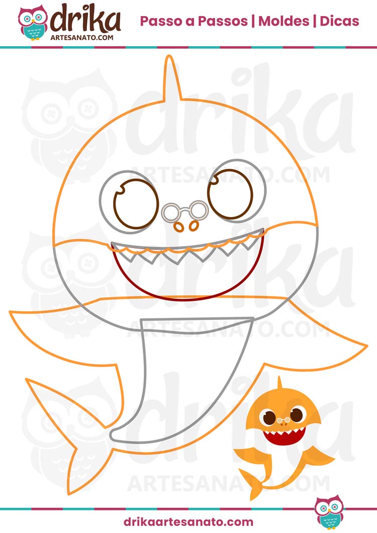 baby shark para imprimir
