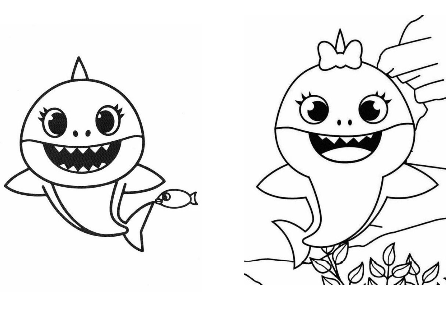 ideias criativas de decoração baby shark para imprimir