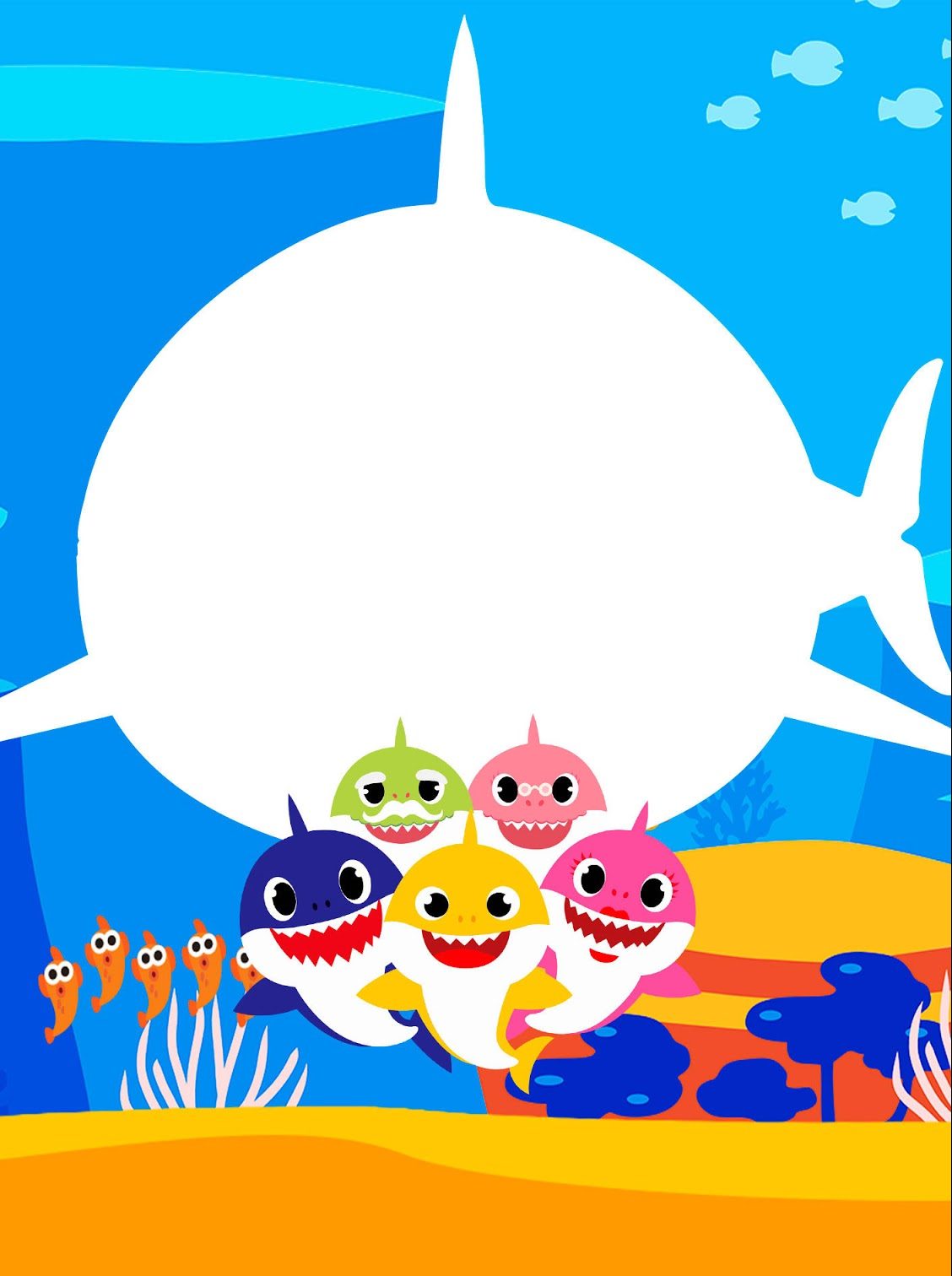 como imprimir o baby shark em alta resolução