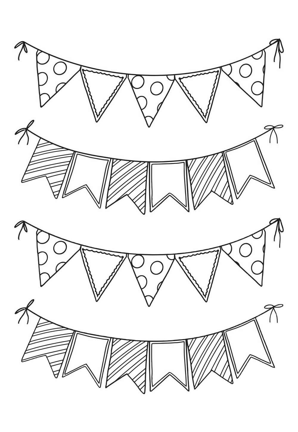 bandeirinhas para imprimir e colorir com nome