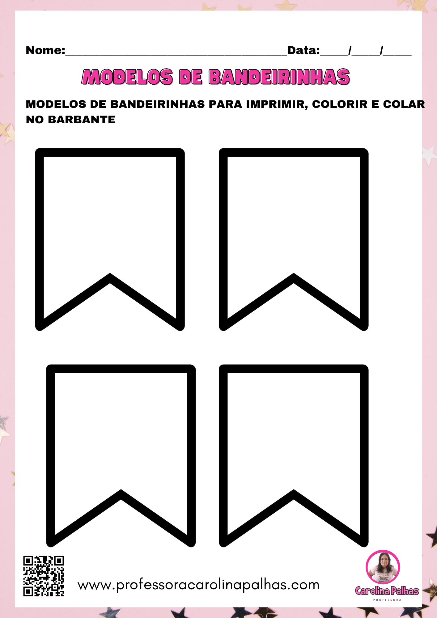 bandeirinhas para imprimir e colorir tema circo