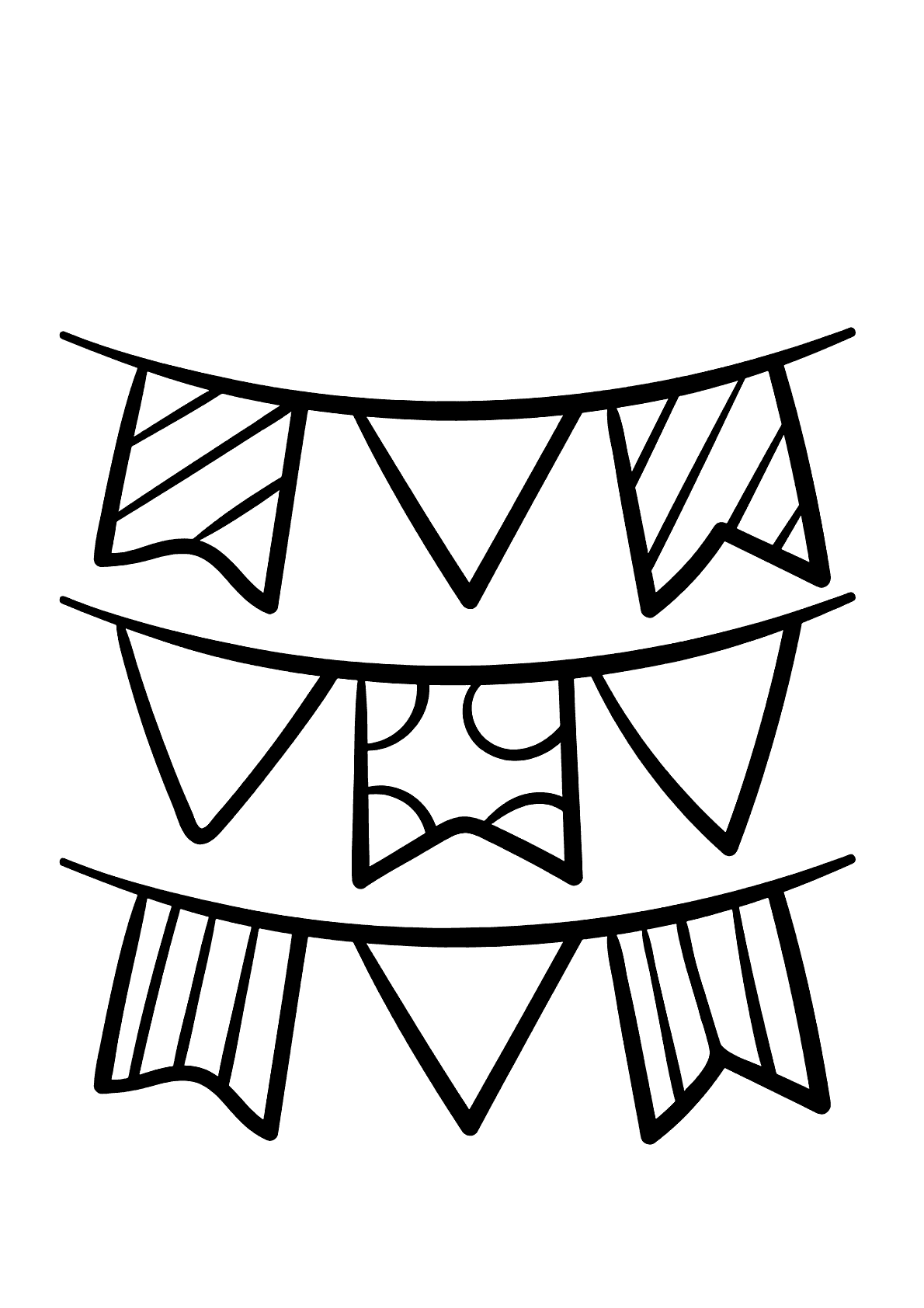 bandeirinhas para imprimir e colorir tema futebol