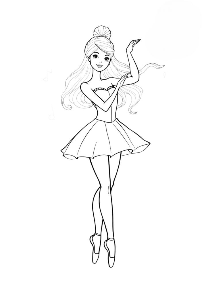 Barbie princesa para colorir