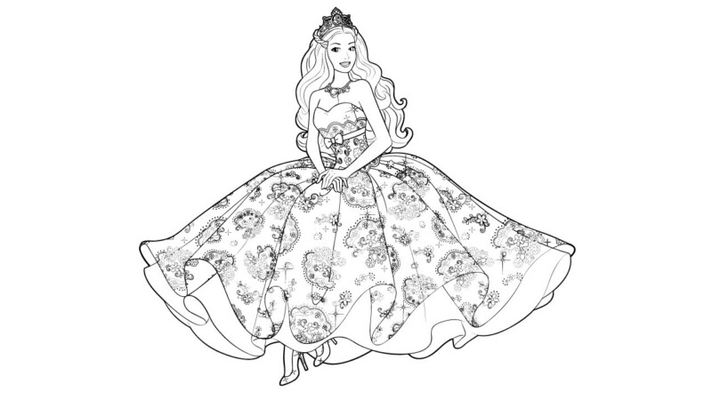 atividades Barbie colorir