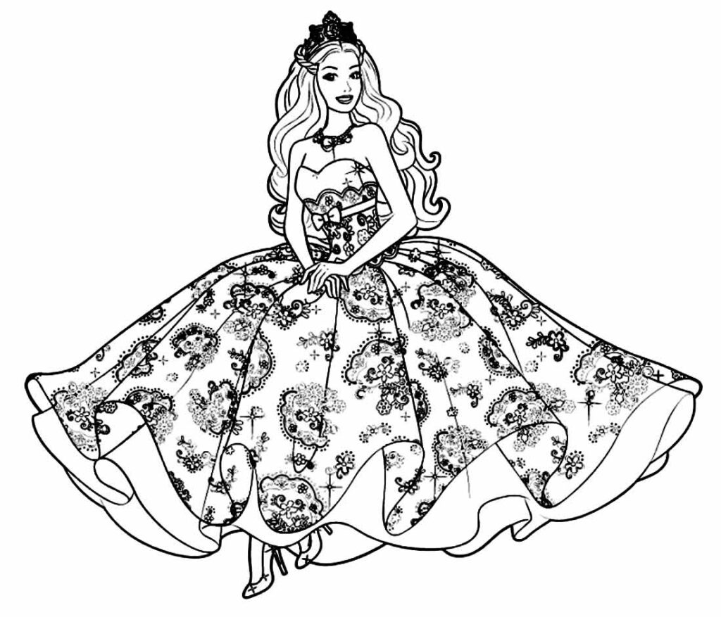 desenhos da barbie para colorir vs livros físicos