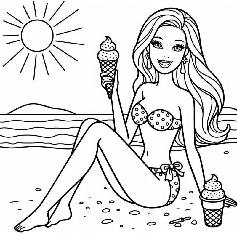desenhos da barbie sereia para colorir