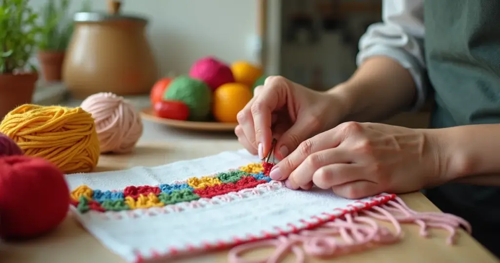 Bico de crochê para pano de prato: o detalhe que sua cozinha precisa agora