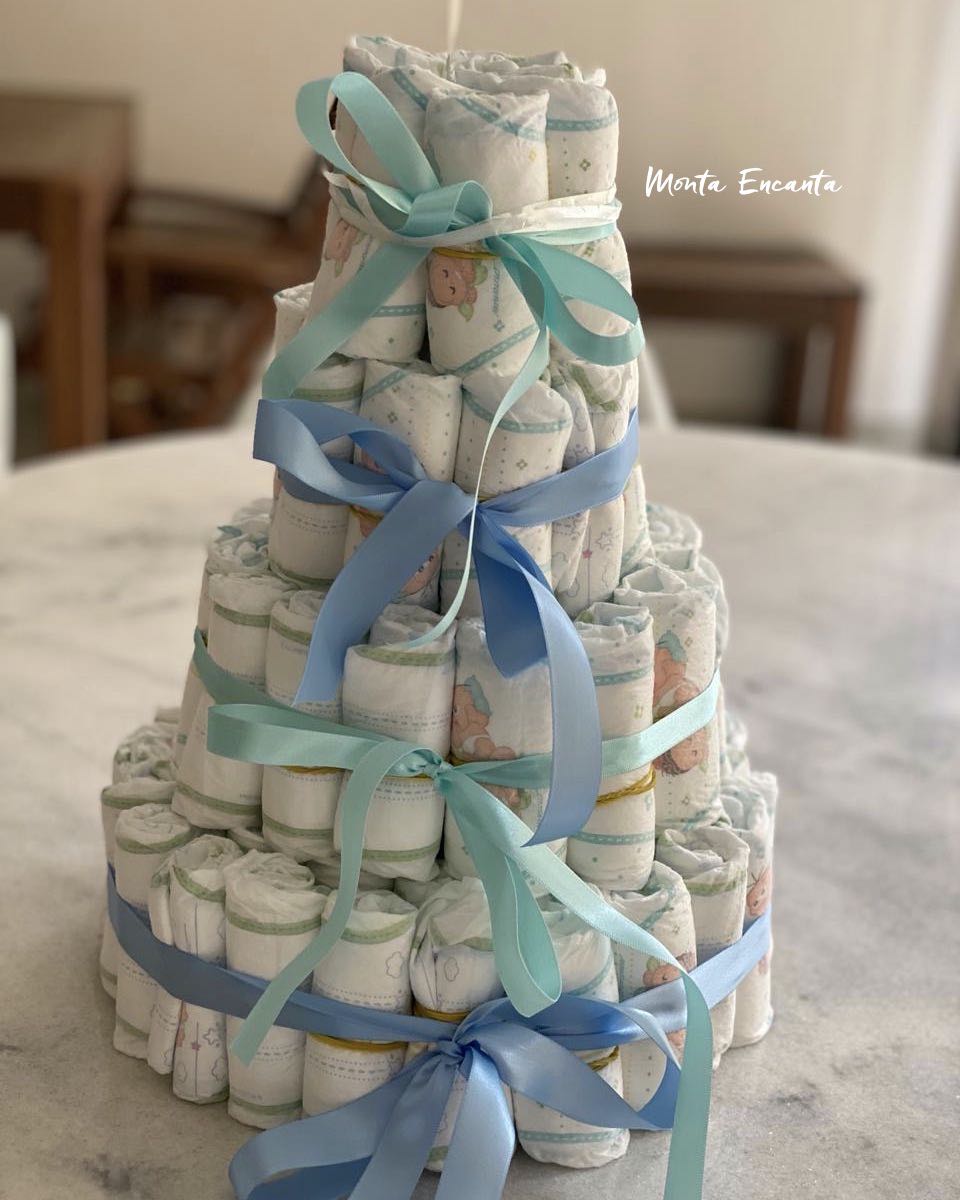 bolo de fraldas passo a passo