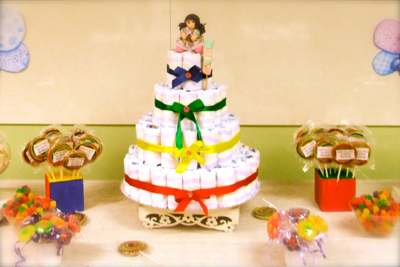 ideias bolo de fraldas