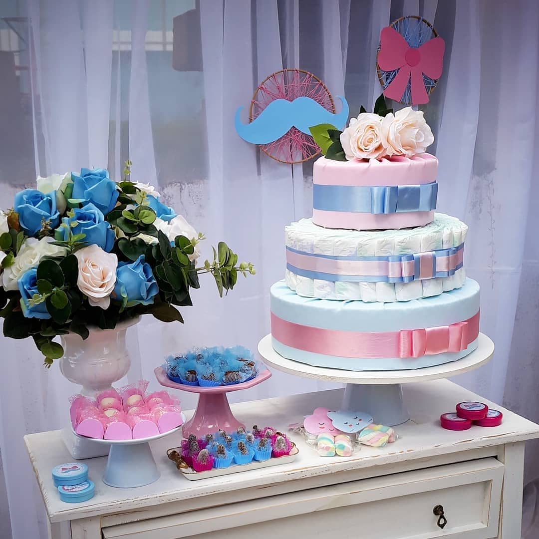 bolo de fraldas simples