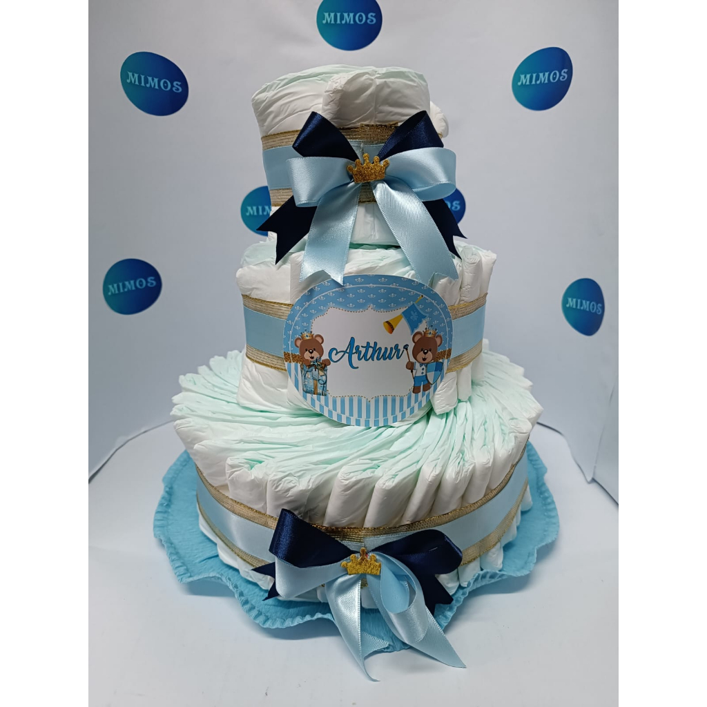 bolo de fraldas personalizado