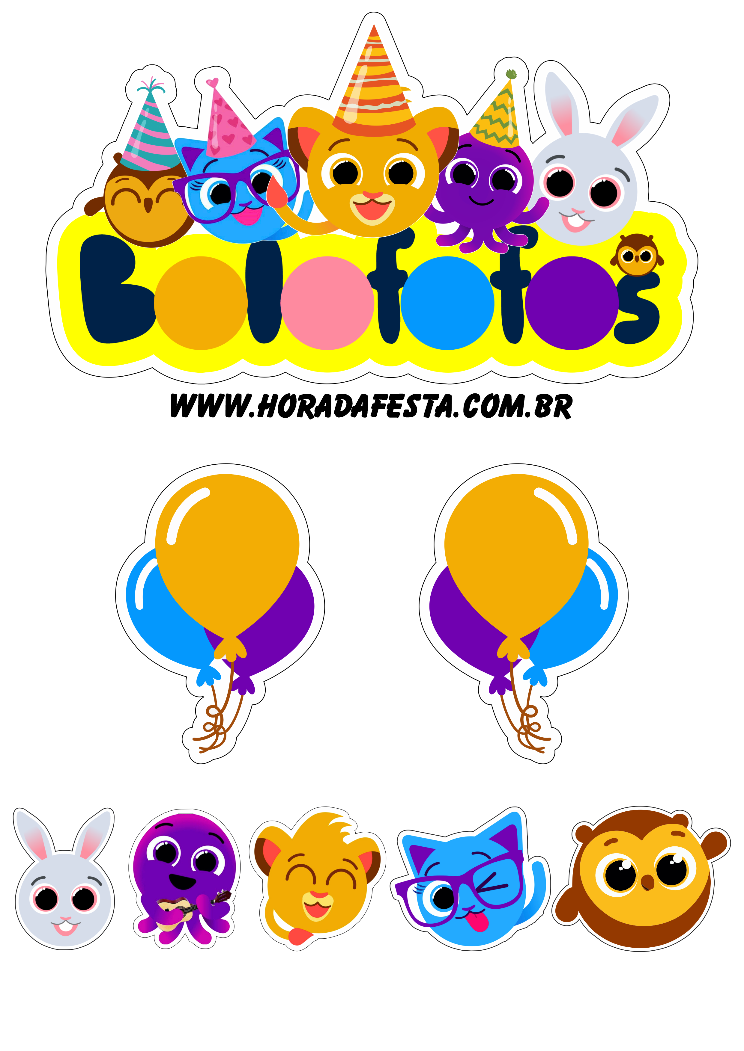 bolofofos para imprimir grátis