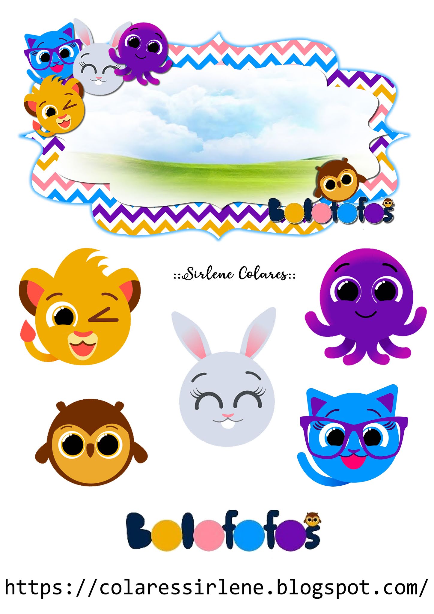 bolofofos para toppers de docinhos