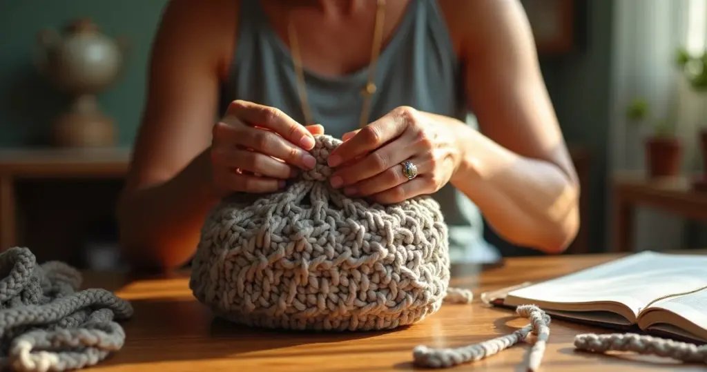 Bolsa de crochê que não deforma: o fio que ninguém te conta Bolsa de crochê que não deforma: o fio que ninguém te conta