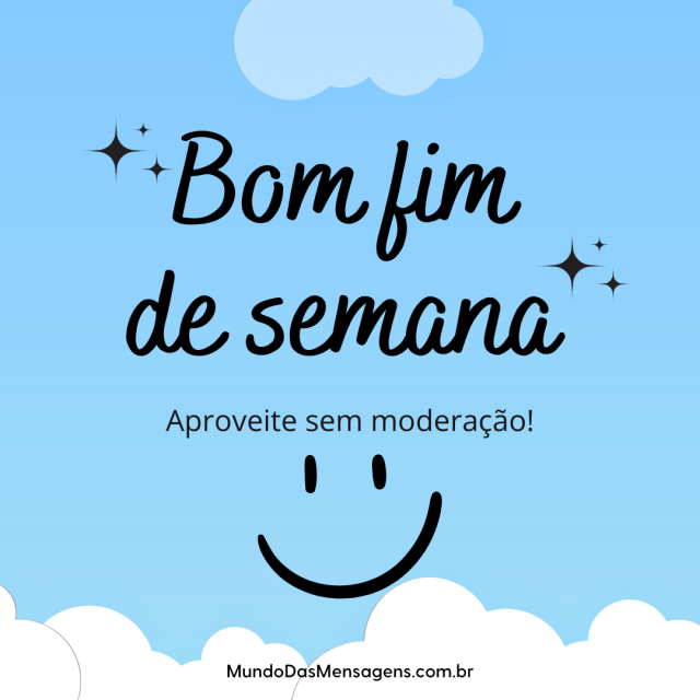 bom final de semana