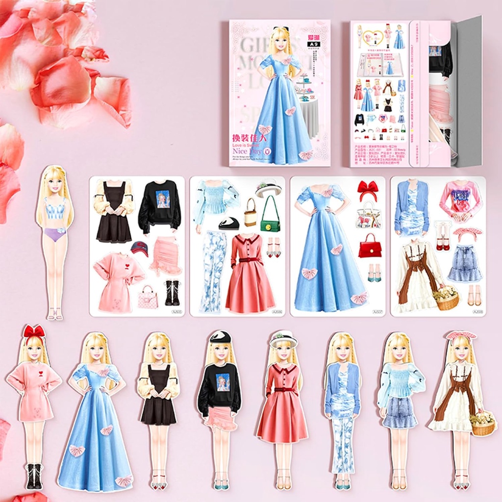boneca de papel temática