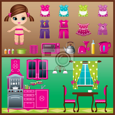 boneca de papel com moldes