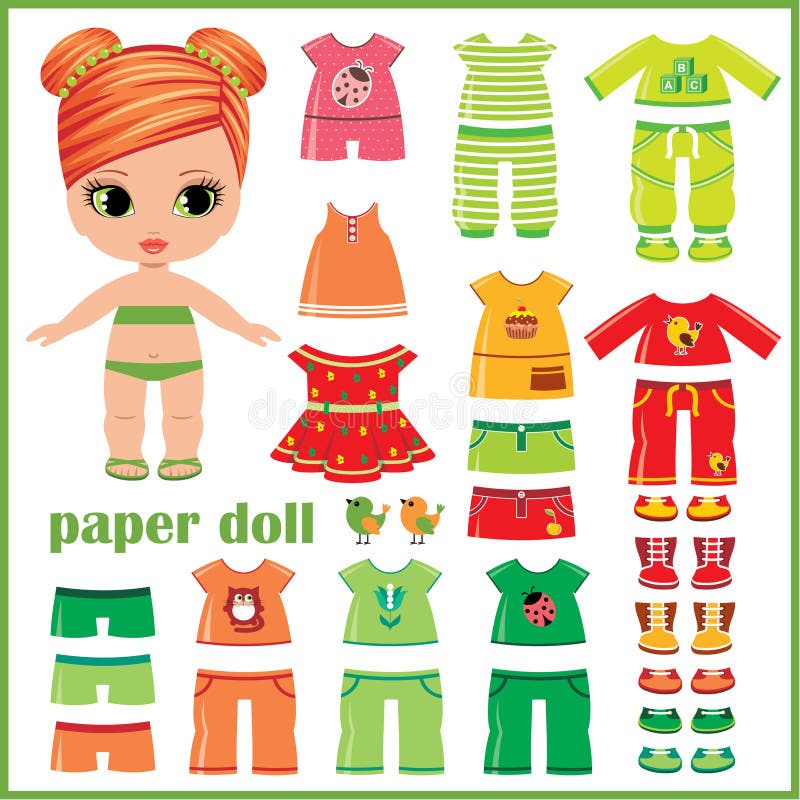 boneca de papel para recortar