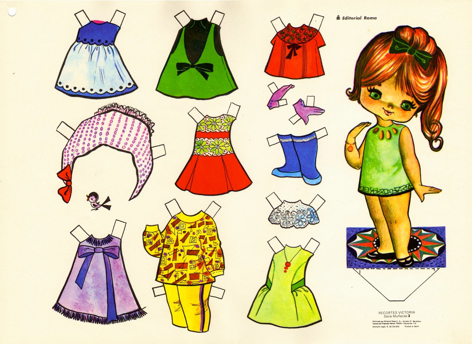 boneca de papel para meninos