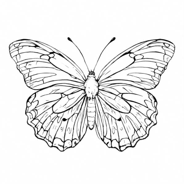 borboleta para colorir