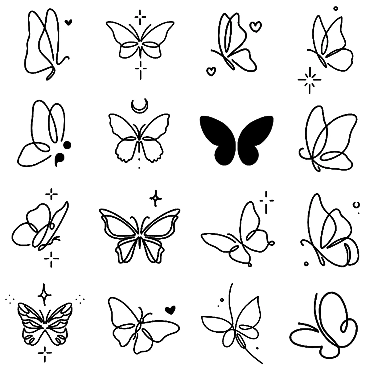 desenhos de borboletas para colorir com giz de cera