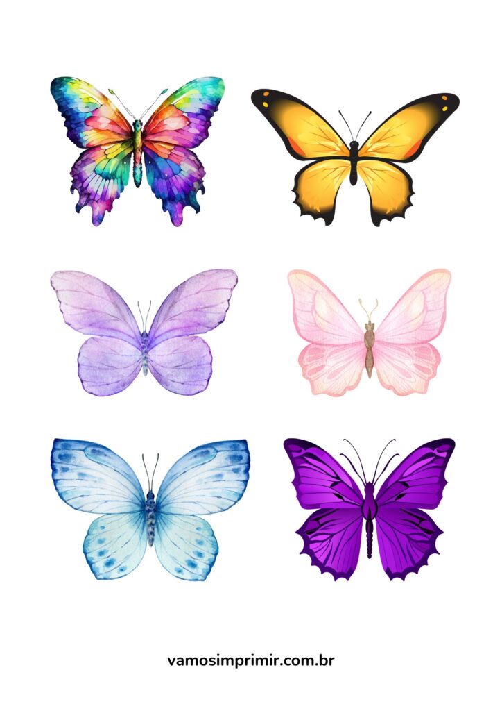 melhores desenhos de borboletas para colorir grátis