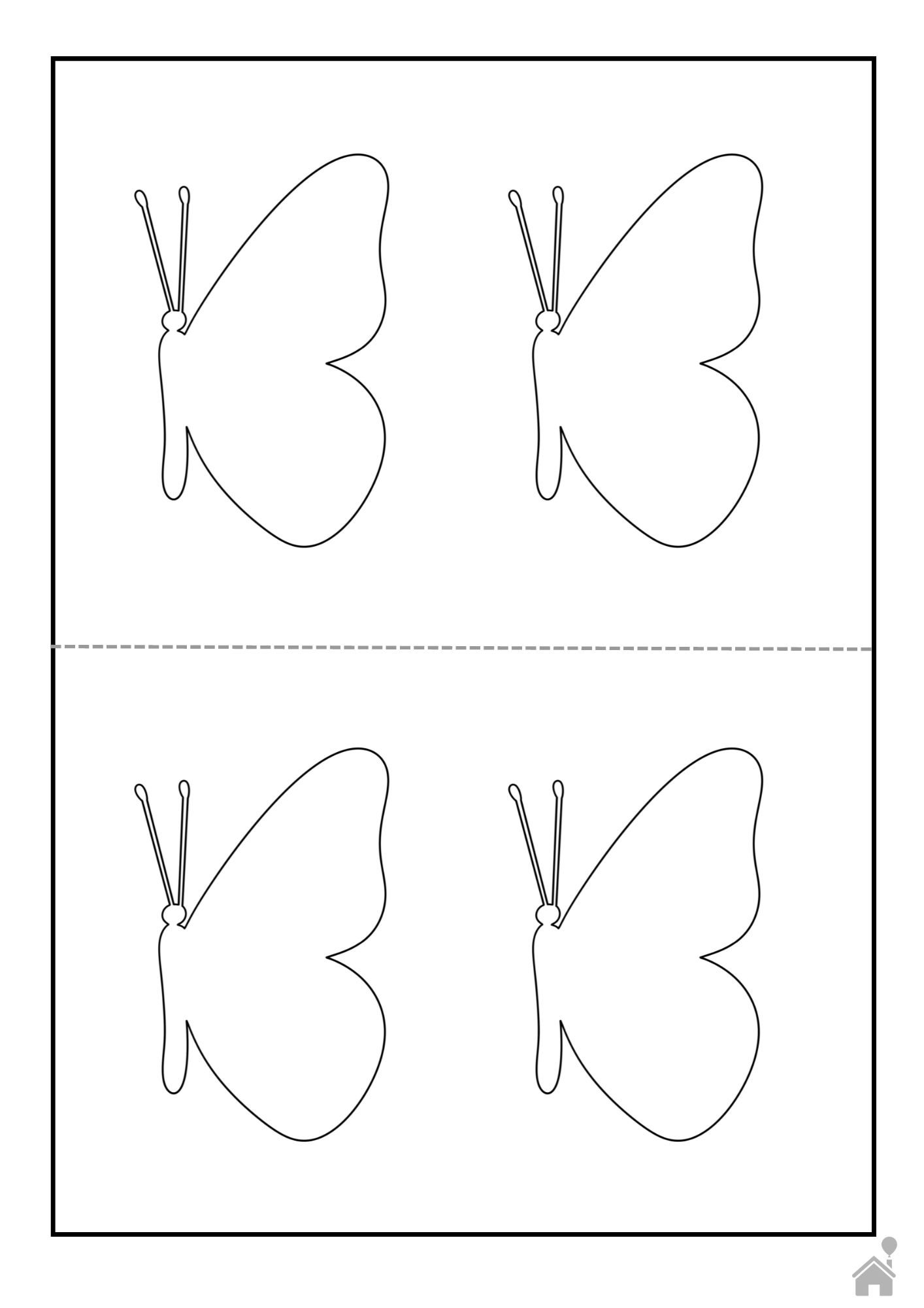 ideias criativas borboletas para imprimir artesanato