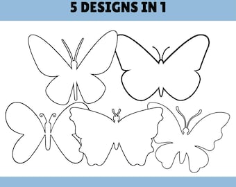 erros comuns ao imprimir moldes de borboleta