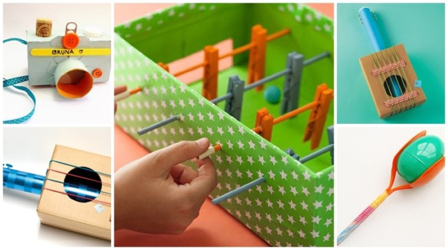 DIY brinquedos reciclados