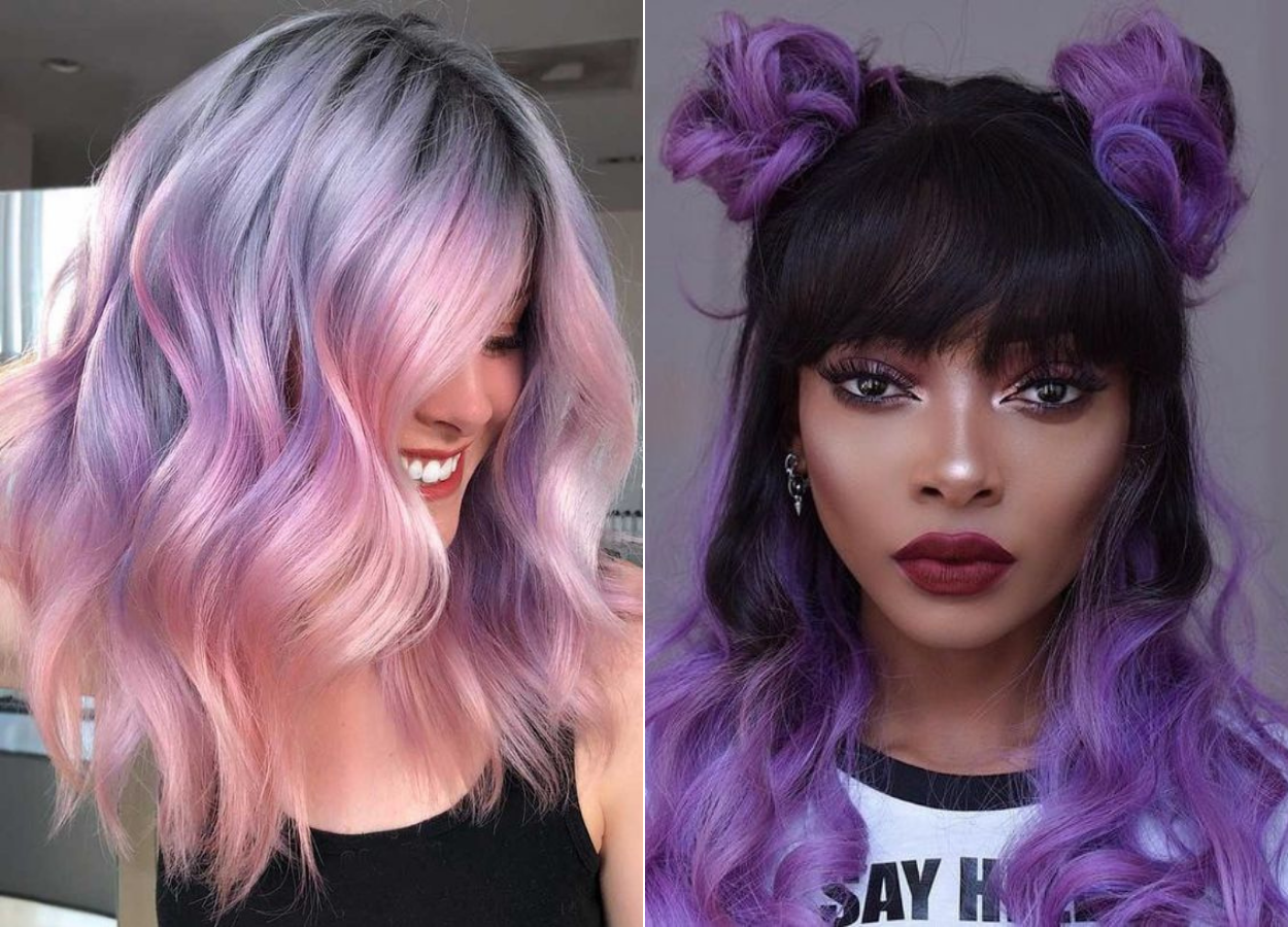 cabelo colorido fantasia