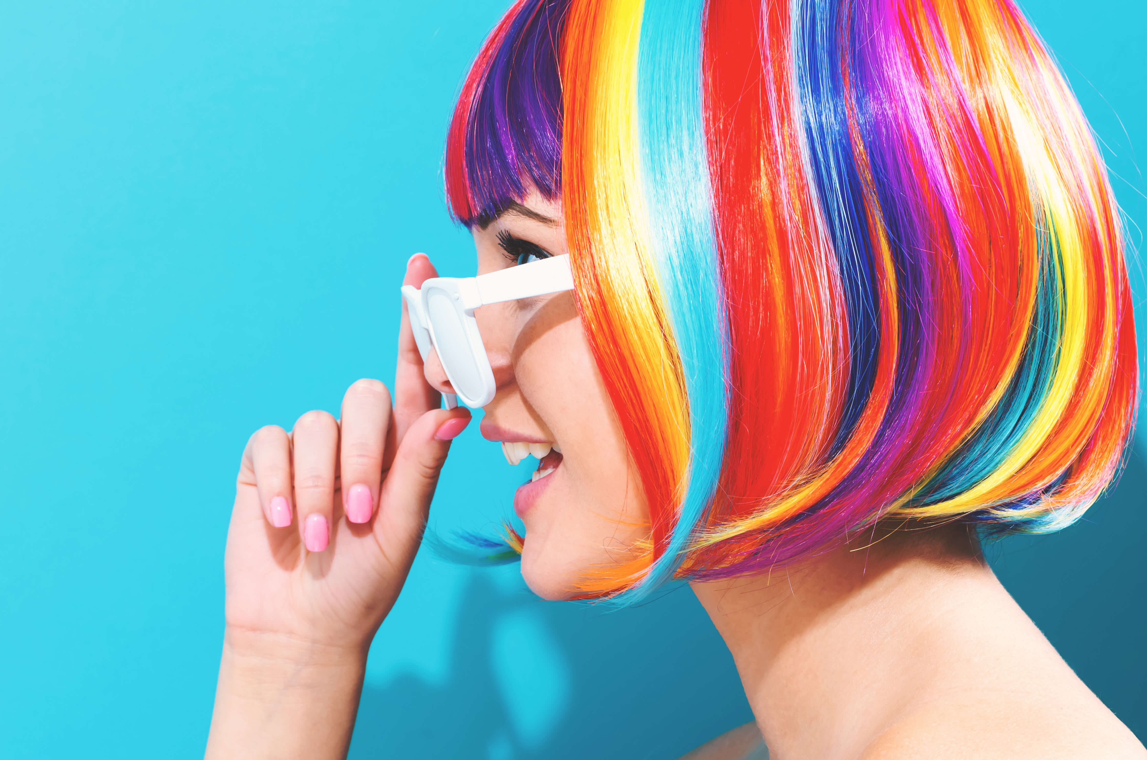 inspiração cabelo colorido fantasia para festas