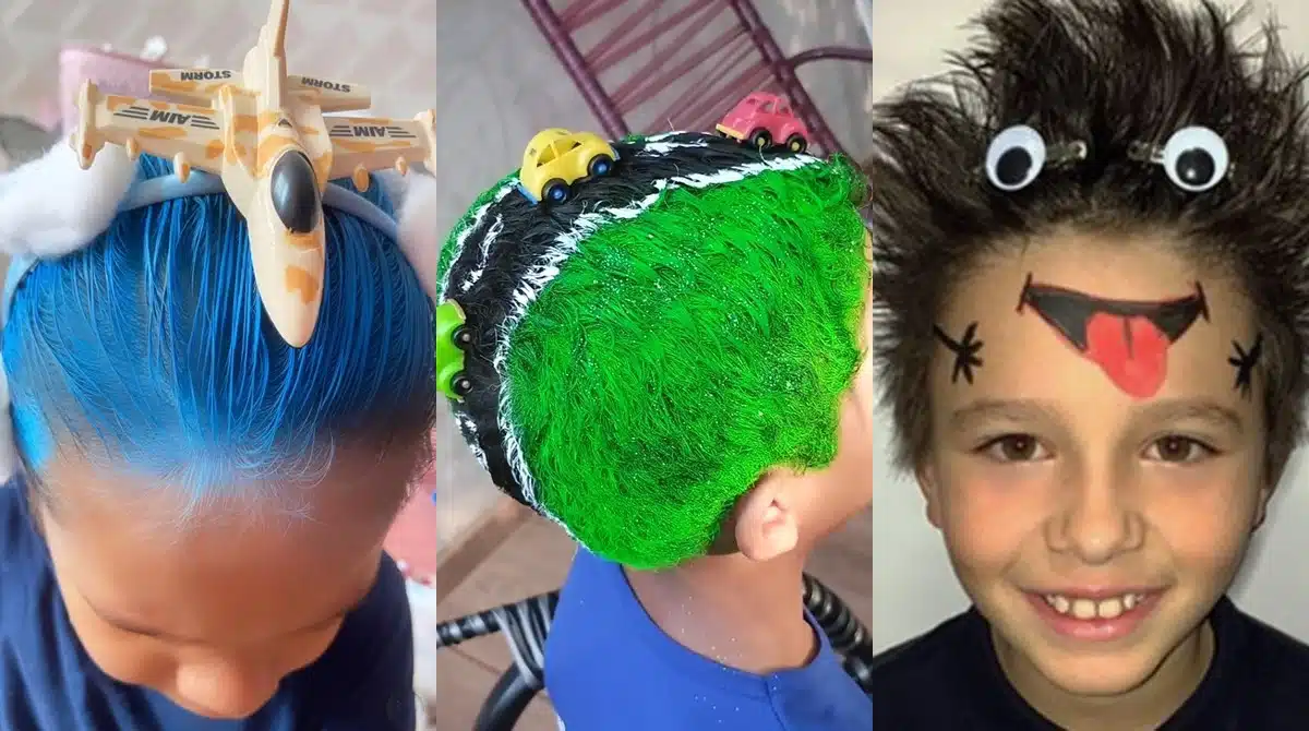 cabelo maluco menino ideias