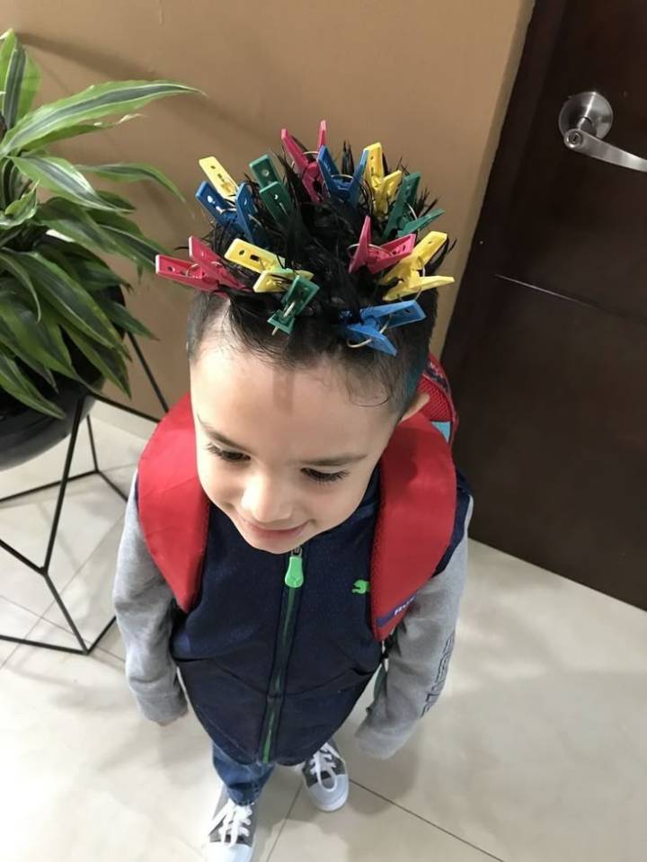 dia do cabelo maluco menino