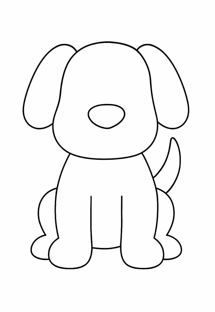 cachorrinho para imprimir